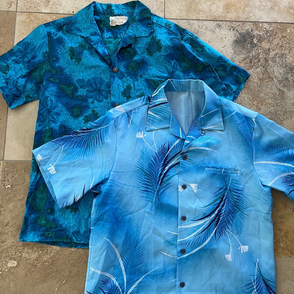 bundle of vintage aloha shirts